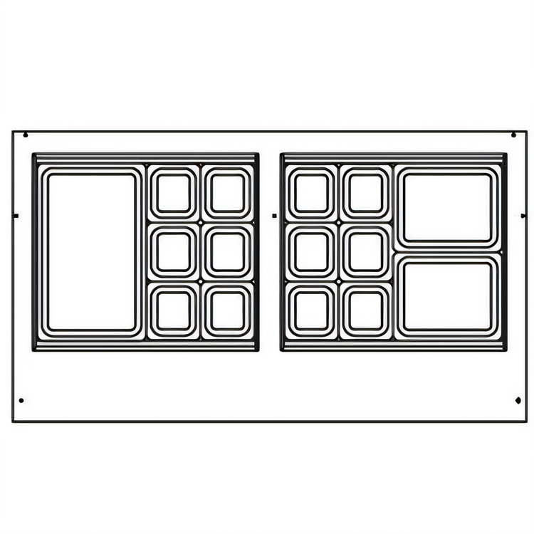 Product image #2 for Beverage-Air SPED60HC-24M-4 Two-Section 60-Inch Mega Top Sandwich Prep Table Refrigerator with 4 Drawers