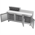 Thumbnail image #2 for Beverage-Air 72-Inch Three-Section Sandwich Prep Table Refrigerator with 8-Pan Top and 10-Inch Cutting Board