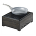 Thumbnail image #2 for Cinderwood Single Burner Countertop Induction Cooktop, Oak Wood, Dark Ash Gray, 1800W