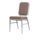 Thumbnail image #2 for JustChair Banquet Collection A95518 Banquet Flex Stacking ide Chair, upholstered solid cut-corner rectangle padded flex back, upholstered padded box