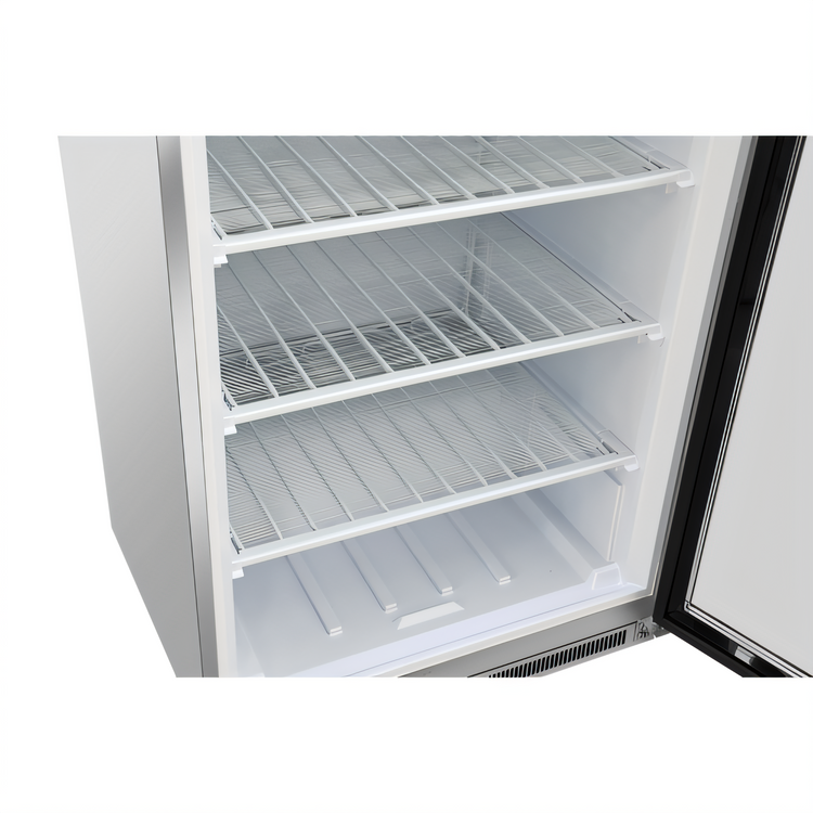 Product image #2 for KoolMore 21 Cu. Ft. Commercial Glass Door Reach-In Freezer, 30-Inch Wide, Stainless Steel, Manual Defrost