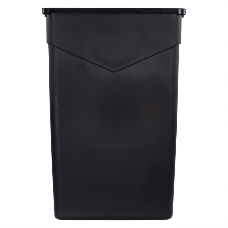 Product image #2 for Trimline 23-Gallon Rectangular Heavy-Duty Polyethylene Waste Container, Black, Without Lid
