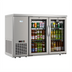 Thumbnail image #2 for KoolMore 47-Inch Stainless Steel Two-Section Back Bar Cooler with 2 Glass Swing Doors