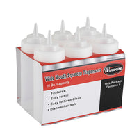 Winco PSW-16 Squeeze Bottles Case of 8