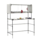 Thumbnail image #2 for Metro Super Erecta® Hot EZHSE48W-KIT Heated Stainless Steel Workstation, 48 x 24 Inches, Enclosed Heated Shelf, Overhead Wire Shelf