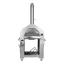 Thumbnail image #2 for KoolMore 32-Inch Outdoor Dual Fuel Gas and Wood Fired Pizza Oven with Built-In Chimney, Stainless Steel
