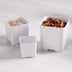 Thumbnail image #2 for American Metalcraft 3-Inch Square White Melamine Condiment Jar