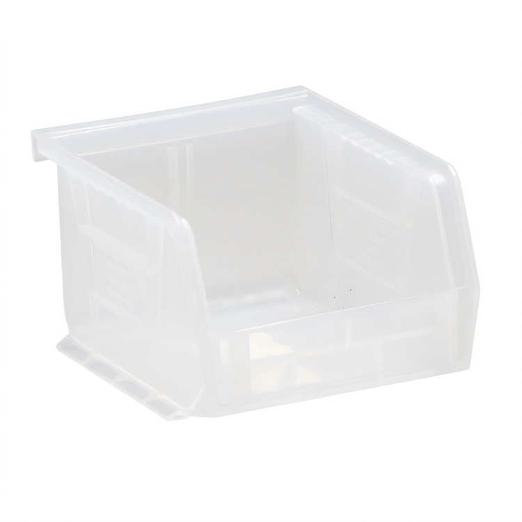 Product image #2 for Quantum Clear Stack and Hang Bin with Divider Slot, 8-1/4 x 13-5/8 x 8 Inches