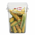 Thumbnail image #2 for Cambro CamSquare 22-Quart Clear Polycarbonate Square Food Storage Container with Handles