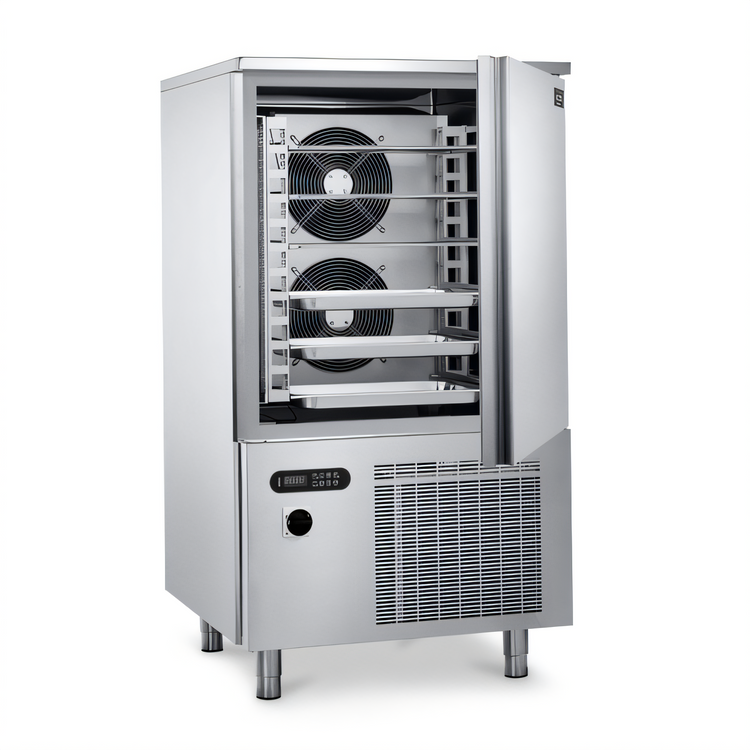 Product image #2 for Gemm Commercial Reach-In Blast Chiller/Freezer, Single Section, 15-Pan Capacity, Self-Contained, Stainless Steel, 208-240V, 3-Phase