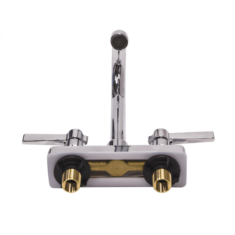 Product image #2 for Advance Tabco K-51 Heavy Duty Lead-Free Deck-Mounted Manual Faucet with 6-Inch Swing Spout and 4-Inch Centers