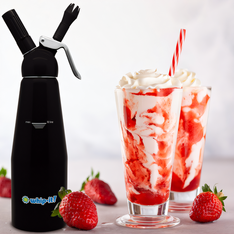 Product image #2 for Whip-It! Armor 1/3 Liter Aluminum Multi-Purpose Cream Dispenser with 3 Tips, Black