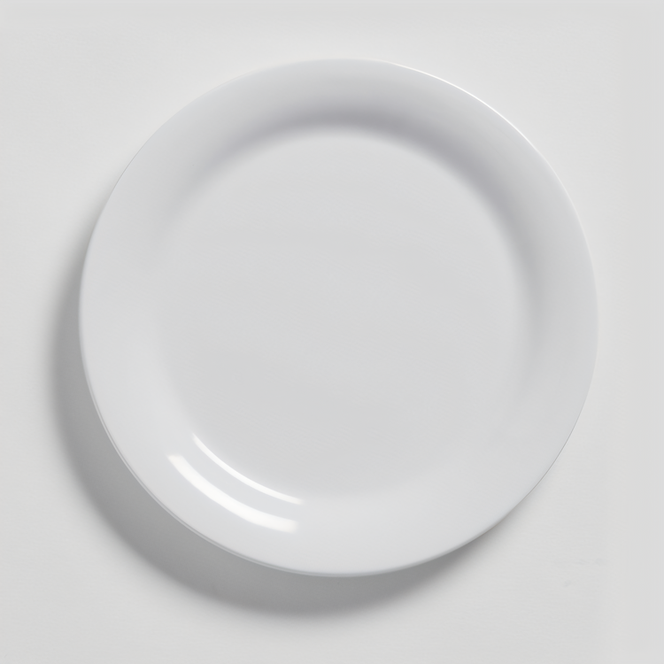 Product image #2 for Jane 6-Inch Round White Melamine Bread & Butter Plate with Wide Rim