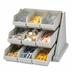 Thumbnail image #2 for Cambro Versa 9-Bin Wall-Mount Condiment Organizer Rack