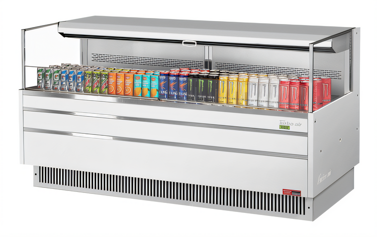 Product image #2 for Turbo Air 70-3/4-Inch Low-Profile Horizontal Open-Air Display Merchandiser, Deck Only, Self-Contained Refrigeration