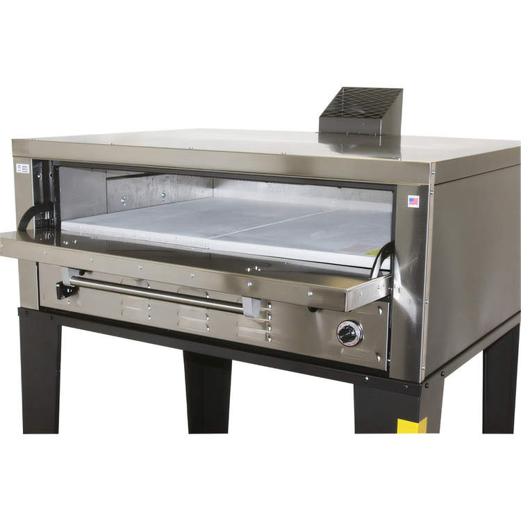 Product image #2 for Single Deck Commercial Gas Pizza Oven with 42 x 32-Inch Stone Deck and 7-Inch Chamber