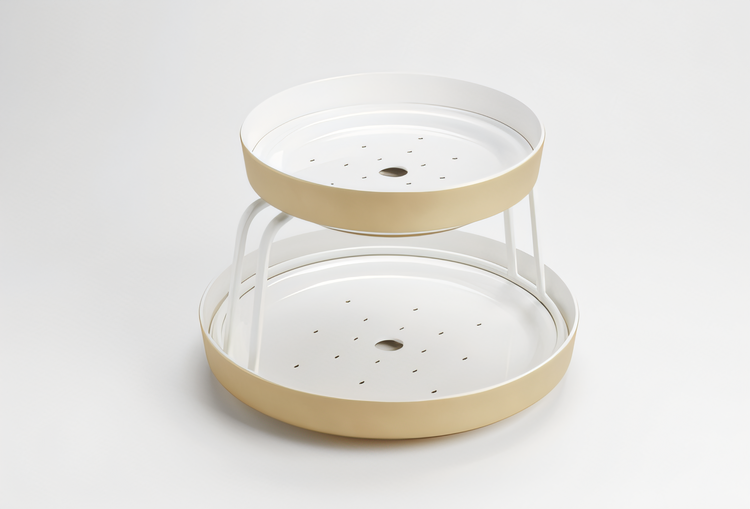 Product image #2 for American Metalcraft 13-Inch Gold Melamine Round Seafood Tray