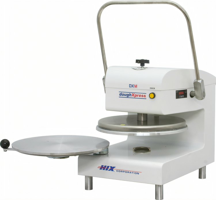 Product image #2 for DoughXpress DXM-W Manual Heated Pizza Dough Press, Up to 18-Inch Diameter, White
