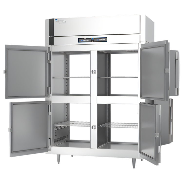 Product image #2 for Victory UltraSpec Extra Wide Pass-Thru Dual Temp Warmer/Refrigerator Cabinet, 2-Section Floor Model