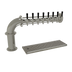 Thumbnail image #2 for Glastender Single-Column Countertop Pipe Cantilever Draft Dispensing Tower with 8 Stainless Steel Faucets, Air-Cooled, Mirror Finish