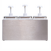 Thumbnail image #2 for Carlisle 3-Pump Countertop Topping Rail Condiment Dispenser with Removable 2.5-Qt Jars