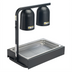 Thumbnail image #2 for Winco Universal 12 x 20 Inch Black Dump Pan Holder for EHL-3C Heat Lamp