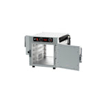 Thumbnail image #2 for Metro HotBlox™ HBCN4-ASPS-CT 4-Pan Narrow Pass-Thru Insulated Holding Cabinet, Countertop/Stacking, Analog Controls, Solid Doors, 120V