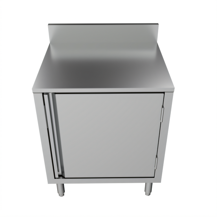 Product image #2 for BK Resources Well Series 24 x 21 Inch Stainless Steel Underbar Cabinet with Flat Top and Raised Edge