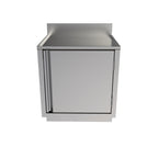 Thumbnail image #2 for BK Resources UBC-B-21-W24H 24 x 21 Inch Stainless Steel Flat Top Underbar Cabinet, Pedestal Base, Without Backsplash