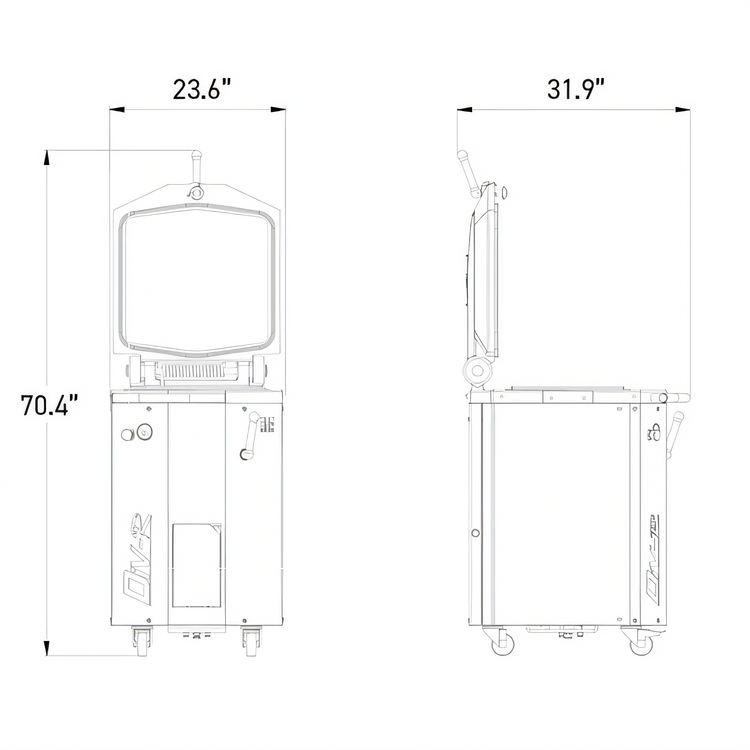 Product image #2 for JAC Machines DIV-R 20-Square 20-Portion Manual Hydraulic Dough Divider