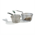 Thumbnail image #2 for Carlisle 11-1/2-Inch Round Chrome-Plated Carbon Steel Mesh Fryer Basket with Front Drain Hook