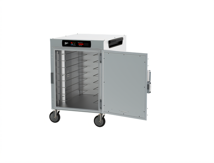 Product image #2 for Metro HotBlox Wide 8-Pan Half-Height Mobile Insulated Holding Cabinet with Digital Touchscreen and Solid Door