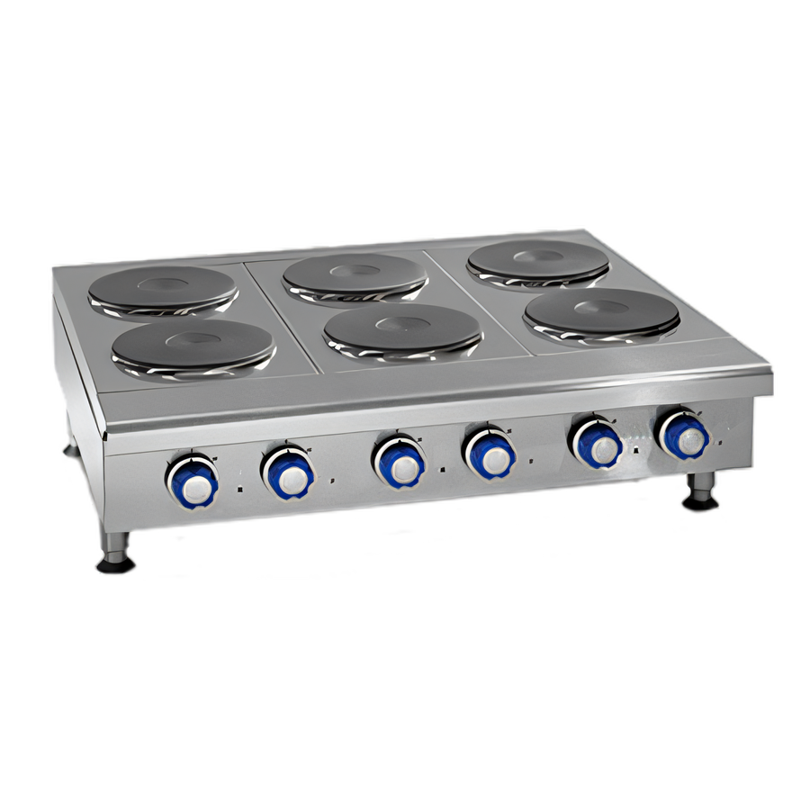 Product image #1 for Imperial 24-Inch Electric Countertop Hot Plate with Solid Top and 4 Round Plate Elements