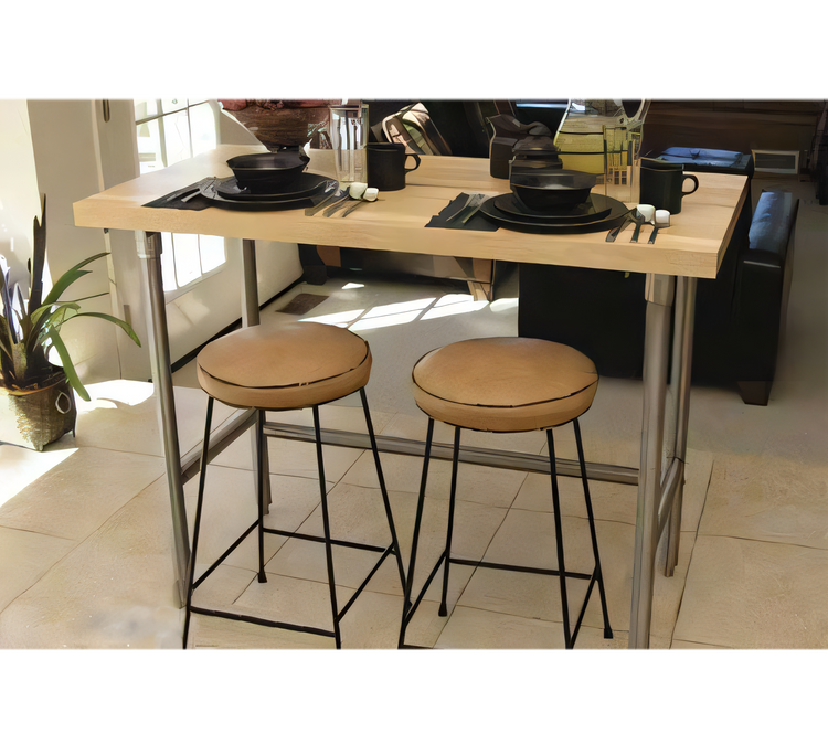 Product image #2 for Advance Tabco 84-Inch x 36-Inch Maple Top Work Table with Stainless Steel Base