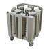 Thumbnail image #2 for Cambro S-Series Compact Adjustable 8-Tower Dish Caddy Dolly, Speckled Gray