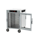 Thumbnail image #2 for Metro HotBlox™ HBCW8-DC-M Wide 8-Pan Half-Height Mobile Heated Holding Cabinet, Touchscreen, Clear Insulated Door