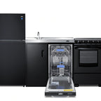Thumbnail image #2 for Summit Commercial Summit Appliance ACK80HT 80-Inch All-in-One Kitchenette with 10.1 Cu. Ft. Refrigerator-Freezer, Dishwasher, Electric Range & Sink
