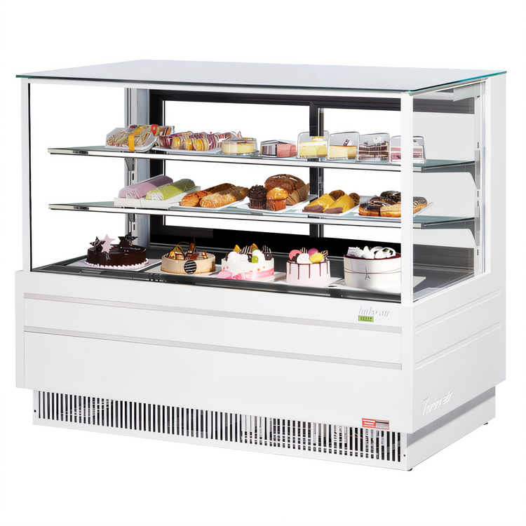 Product image #2 for Turbo Air 60-1/2 Inch Straight Front Refrigerated Bakery Display Case, Full Service, 19.4 Cu. Ft.