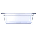 Thumbnail image #2 for CFS Brands StorPlus™ 10221B07 Clear Polycarbonate 1/2-Size Food Pan, 4" Deep, 5.5 Qt Case of 6