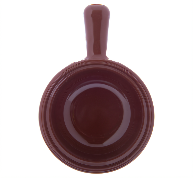 Product image #2 for Carlisle 8 oz Handled Footed Stackable Soup Bowl, Lennox Brown