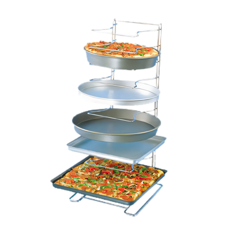 Product image #2 for American Metalcraft 11-Shelf Chrome Plated Steel Undercounter Pizza Pan Rack