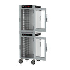 Thumbnail image #2 for Metro HotBlox™ HBCN16-DC-M Dual-Cavity Mobile Insulated Holding Cabinet, Clear Door, Digital Touchscreen, Aluminum