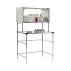 Thumbnail image #2 for Metro Super Erecta® Hot EZHSE36W-KIT 36 x 24-Inch Stainless Steel Heated Work Table with Enclosed Heated Shelf and Overhead Wire Shelf
