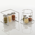 Thumbnail image #2 for 9-1/4 Inch Triangular Chrome Shaker Caddy Attachment for Pizza Stands
