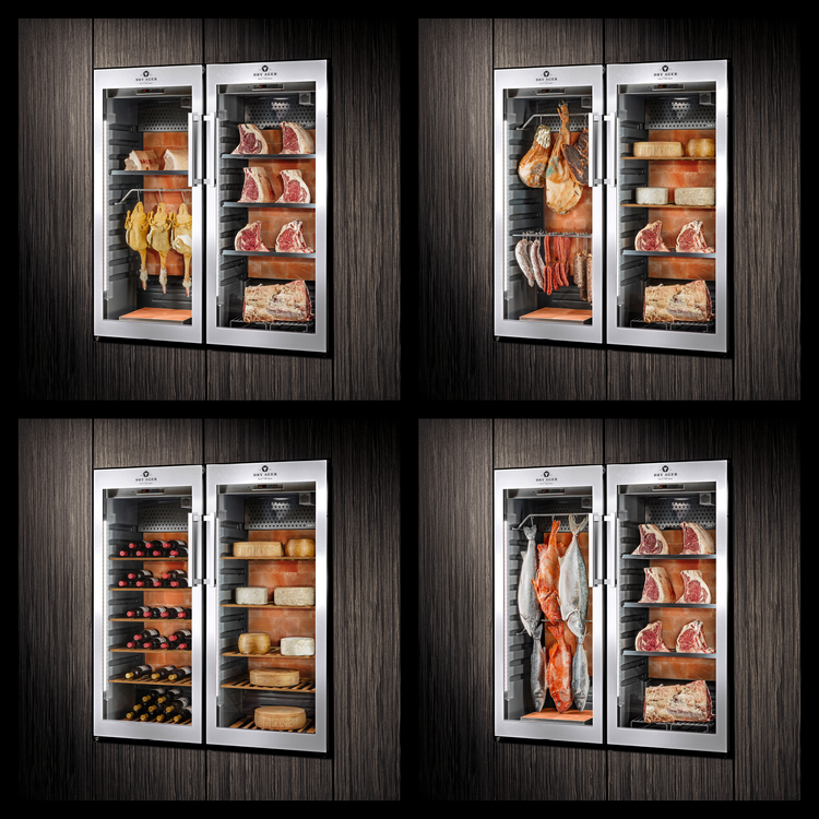 Product image #2 for DRY AGER UX 1550 PRO S Professional Reach-In Dry Aging Cabinet with SmartAging Technology and UX-LED Salt Wall System, 17.0 Cu. Ft., 220 Lb. Capacity