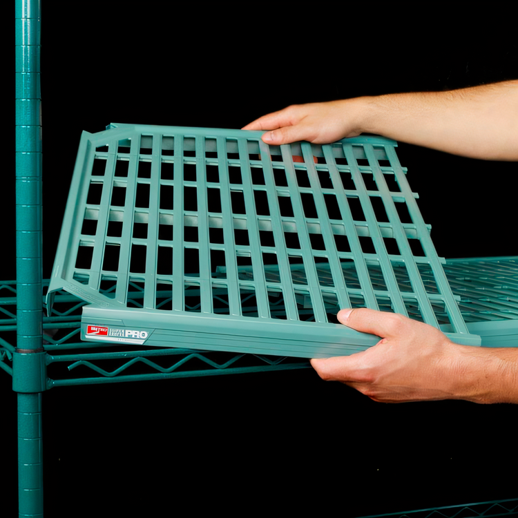 Product image #2 for Metro Super Erecta Pro 60" x 18" Vented Polymer Shelf with Removable Mats