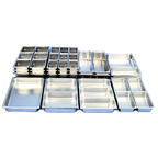 Thumbnail image #1 for Admiral Craft Equipment Corp. NestWell 22F4 Full-Size 4-Inch Deep Solid 22-Gauge Stainless Steel Steam Table Pan Case of 12