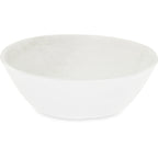 Thumbnail image #2 for CFS Brands Ridge 5311037 8 oz White Marble Melamine Freeform Bouillon Bowl, 4-1/2 Inch, Matte Finish Case of 24