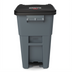 Thumbnail image #2 for BRUTE 50 Gallon 2-Wheel Step-On Rollout Trash Container with Hinged Lid