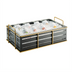 Thumbnail image #2 for Empire Rectangular Ice Housing with Clear Polycarbonate Pan, Gold Wire Frame, Black, 22 x 13-1/2 x 6-3/4 Inch